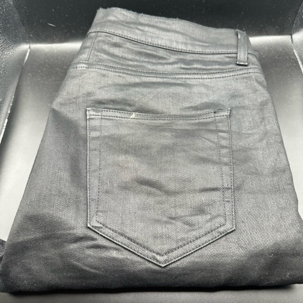 Saint Laurent Waxed Cotton Slim Denim Hedi Slimane
